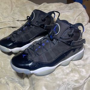Nike Air Jordan 6 Rings Space Jam black/blue, size 10.